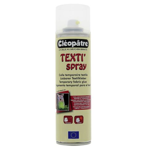 Colle temporaire textile aérosol Texti'spray - 250 ml