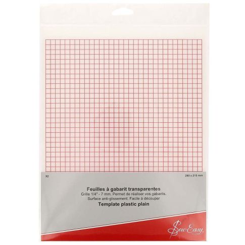 Feuilles de Gabarit quadrillé Sew Easy x2