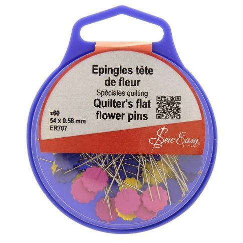 Epingles tête fleur X60 - Sew Easy