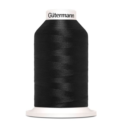 Cône de fil mousse Gütermann Bulky-Lock 1000m - Noir