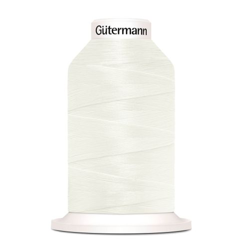Cône de fil mousse Gütermann Bulky-Lock 1000m - Blanc