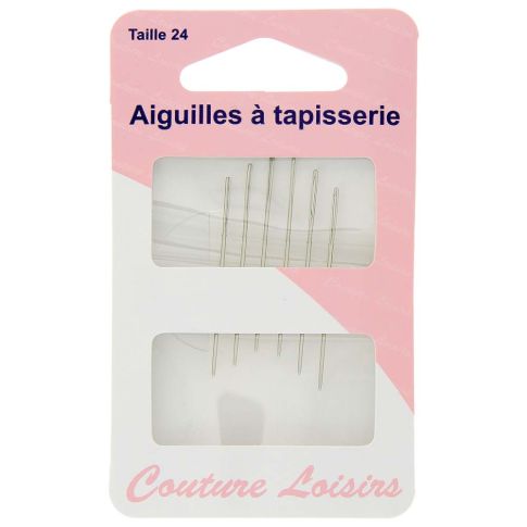 Aiguilles à tapisser n°24 x6