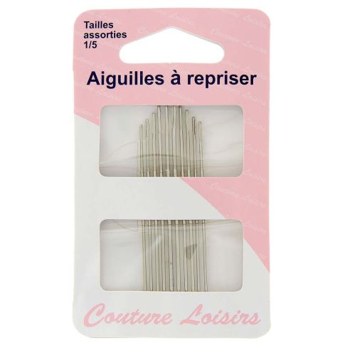 Aiguilles à repriser assorties n°1 à 5 x9