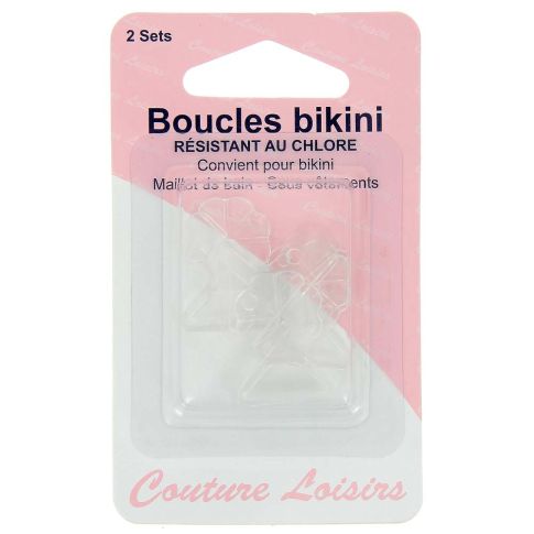 Boucles bikini acrylique - Transparente