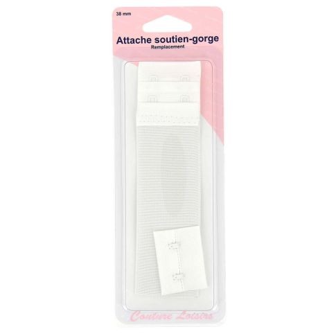Attache pour soutiens-gorge 38 mm - Blanc