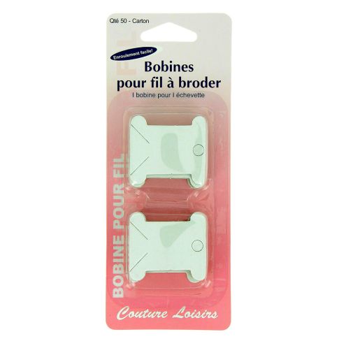 Supports carton pour fils à broder x50