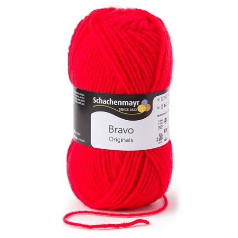 Pelote de fil à tricoter Schachenmayr Bravo 50g - Rouge