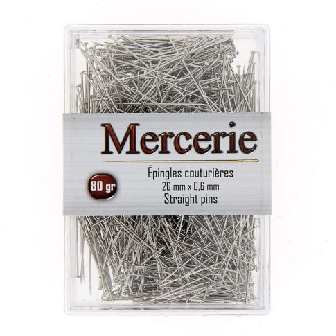 Epingles couturière - Boîte de 80 g