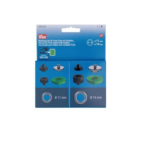 Jeu d'outils pour œillets  Prym - 11 et 14 mm