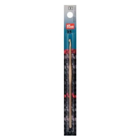 Crochet pour laine aluminium Prym avec surface de guidage - 3,5 mm