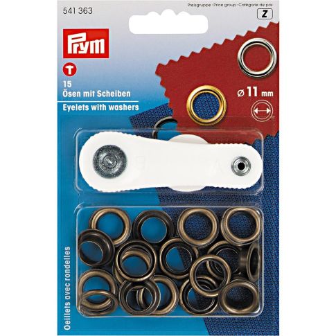 Œillets Prym laiton antique - 11 mm