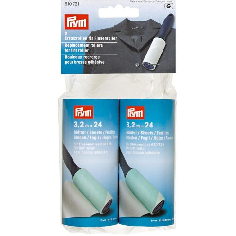 Rouleaux de recharge pour brosse adhésive Prym
