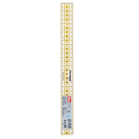 Règle universelle Omnigrid Prym - 3 x 30 cm