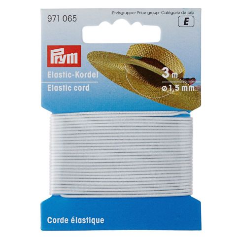 Corde élastique Prym 1,5 mm - Blanc