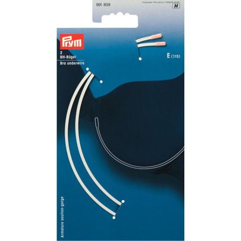 Armatures de soutien-gorge blanches Prym - Taille E 115
