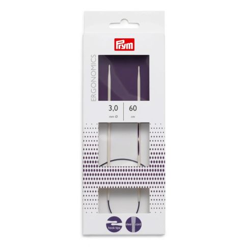 Aiguilles à tricoter circulaires Prym Ergonomics 80 cm - 10 Tailles