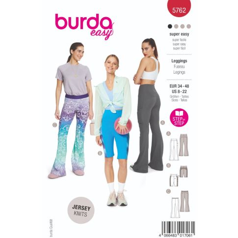 Patron Burda 5762 Leggins