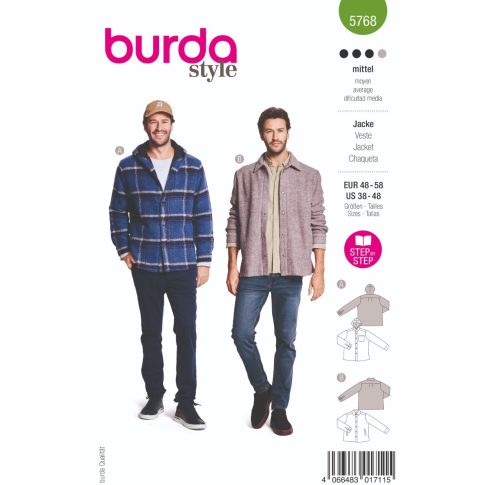 Patron Burda 5768 Veste