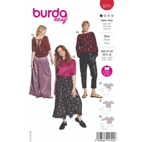 Patron Burda 5771 Blouse