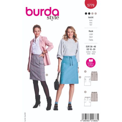 Patron Burda 5779 Jupe