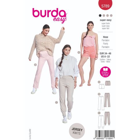 Patron Burda 5789 Pantalon