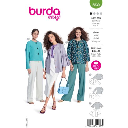 Patron Burda Style 5830 Veste