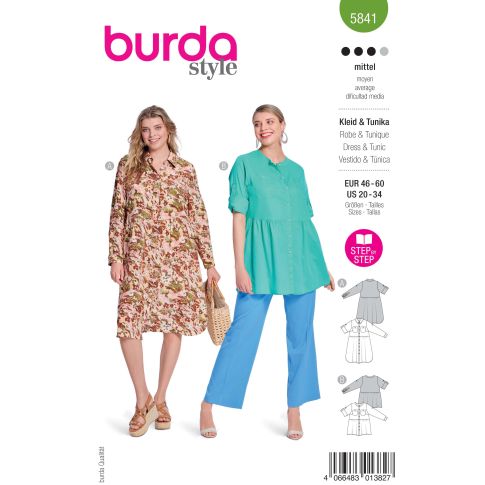 Patron Burda Style 5841 Robe & tunique