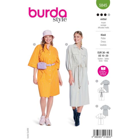 Patron Burda Style 5845 Robe