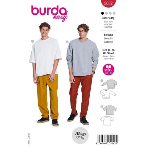 Patron Burda 5682 T-Shirt & Pull 