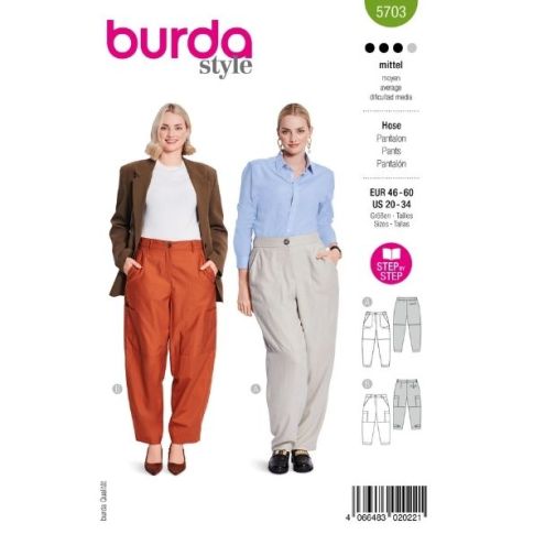 Patron Burda 5703 Pantalon