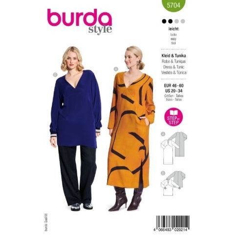 Patron Burda 5704 Robe & Tunic