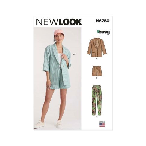 Patron New Look 6780 - Veste, Short et Pantalon