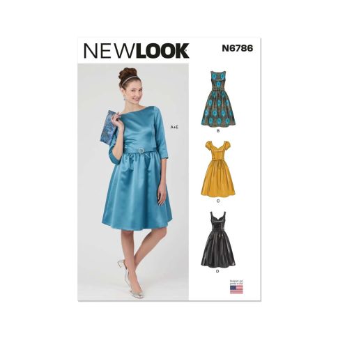 Patron New Look 6786 Robes Avec Ceinture et Sac