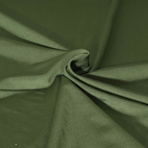 Tissu Lycra stretch Dynalis uni Vert kaki