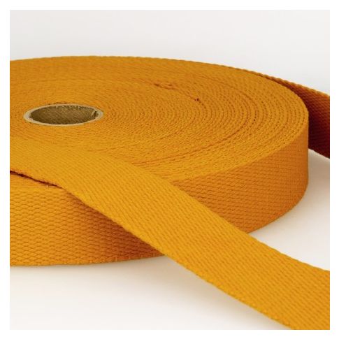 Sangle Coton 25 mm Ocre x1m