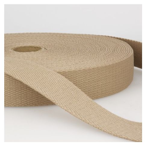Sangle Coton 40 mm Beige x1m