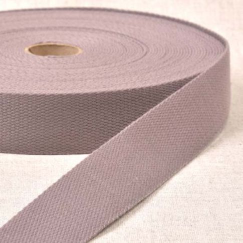 Sangle Polyester aspect Coton 30 mm Marron Chocolat