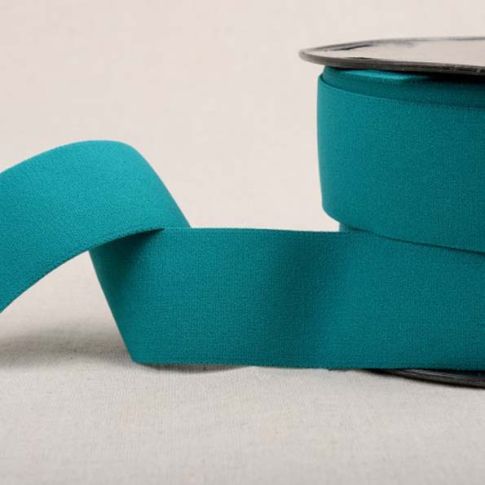 Elastique doux 40 mm Bleu canard