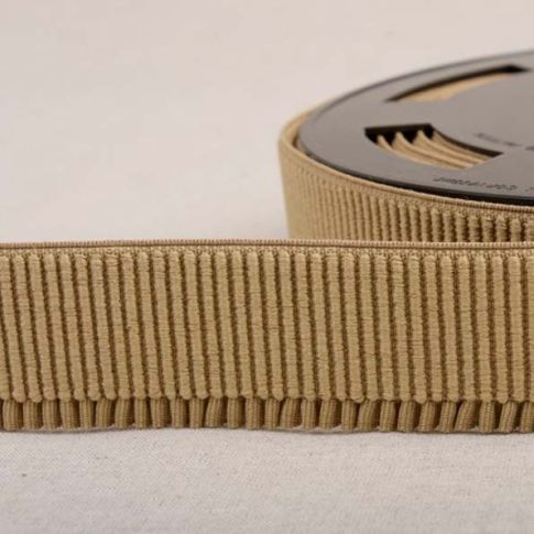 Elastique Bord Côte 40 mm Beige x1m
