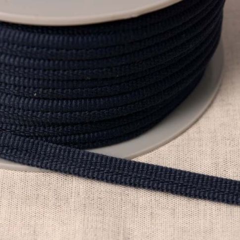 Cordon double passepoil Bleu Marine x1m