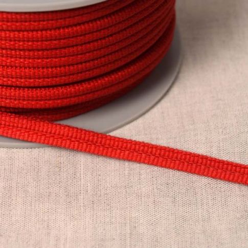 Cordon double passepoil Rouge hermès x1m
