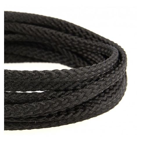 Cordon Tressé 5 mm - Noir
