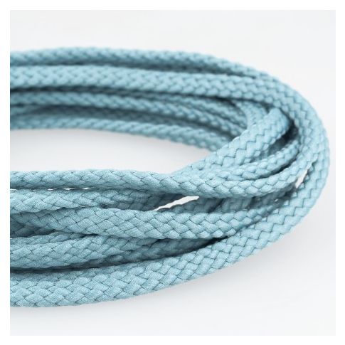 Cordon Tressé 5 mm - Bleu Lavande