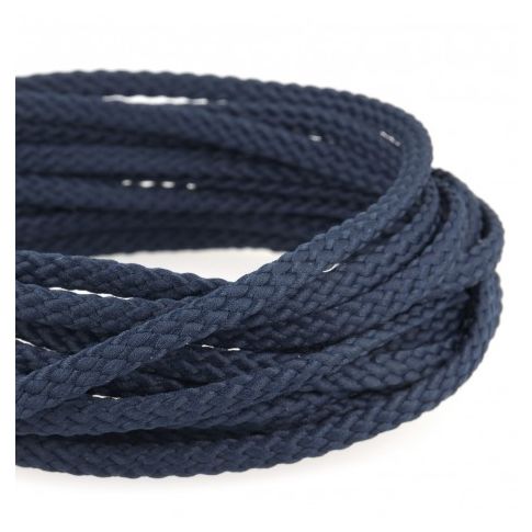 Cordon Tressé 5 mm - Bleu Marine