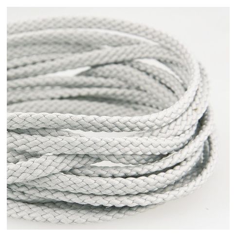Cordon Tressé 5 mm - Gris bleuet