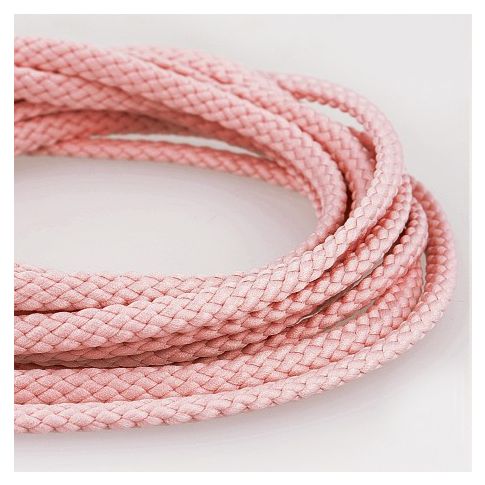 Cordon Tressé 5 mm - Rose clair