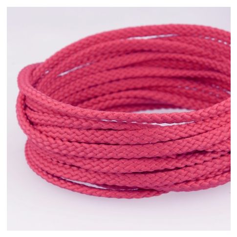 Cordon Tressé 5 mm - Rose Fuchsia