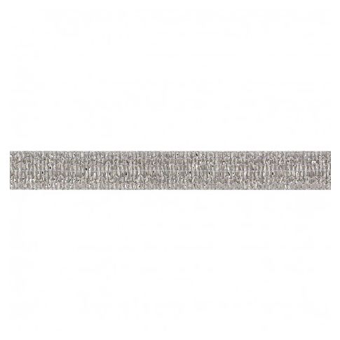 Ruban Tresse lurex 12 mm Argent x1m