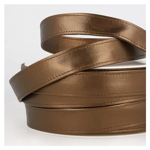 Sangle Simili cuir 22 mm Bronze x1m