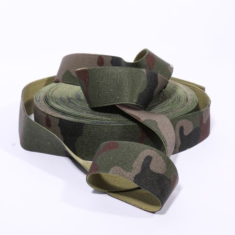 Elastique plat Camouflage 40 mm x1m